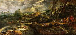 Paysage par temps d'orage, vers 1620-1635