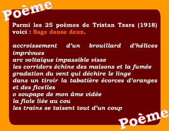 Poème Tristan Tzara