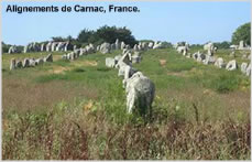 Alignement de Carnac en France